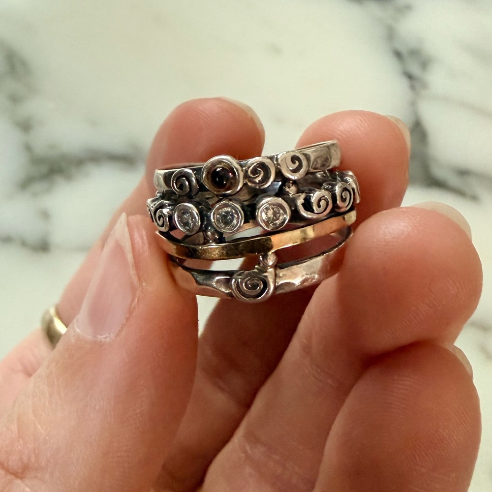 Sterling Israeli Ring - Picture 2 of 4